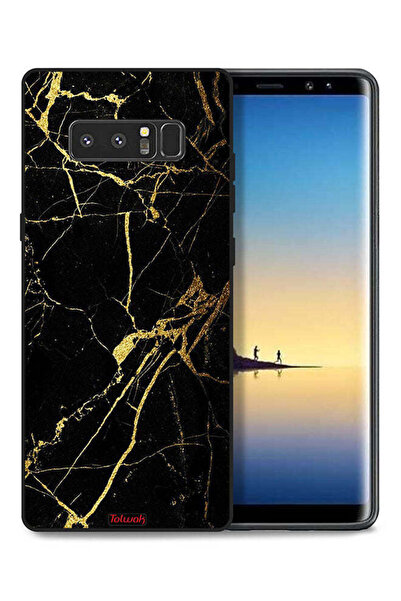 Tolwak غطاء حماية لهاتف سامسونج جالاكسي نوت 8 - رخامي متصدع