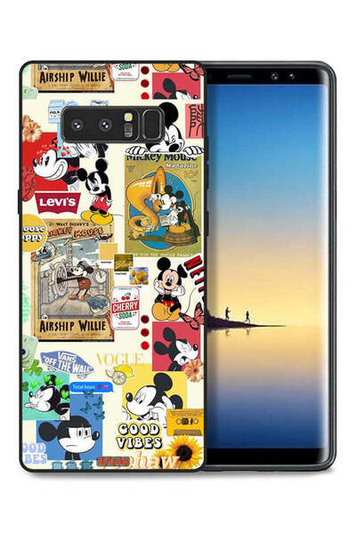 Tolwak غطاء حماية لهاتف سامسونج جالكسي نوت 8 مع ملصقات ورسومات مميزة