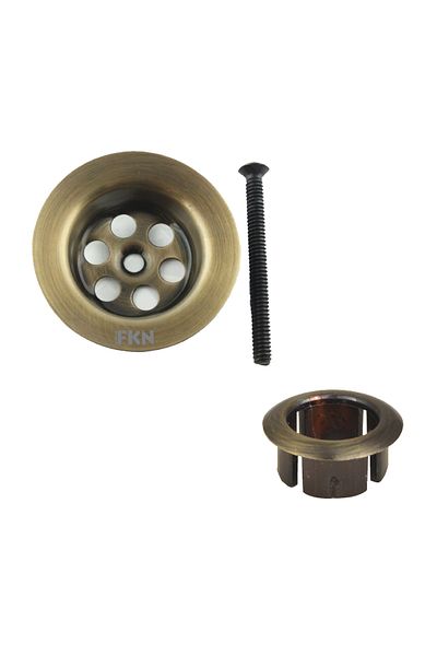 FKN Antique Sink Strainer and Water Overflow Ring