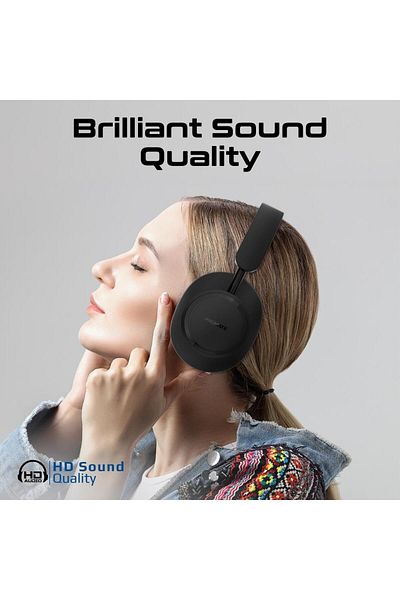Promate Wireless stereo headphones with high sound quality and up to 12 hours of playtime