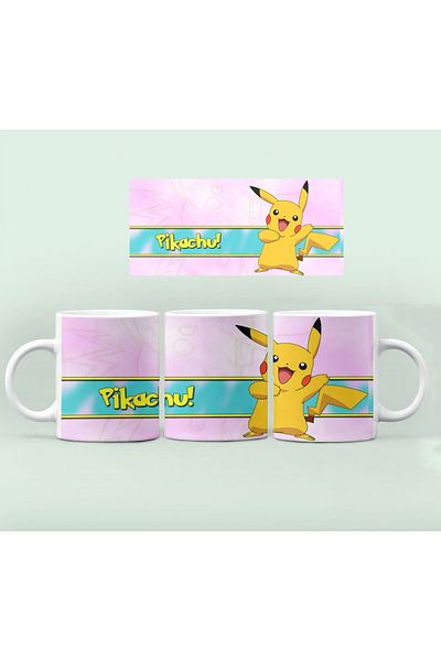 RHG Art Pokemon Pikachu Ash Ketchum Mug Cup Coffee Cup 300 ml