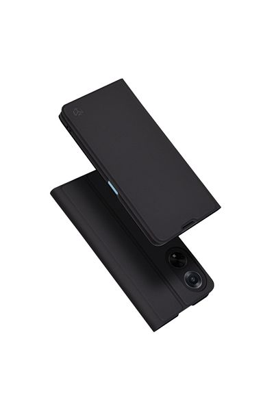 SKYDDAR INNOVATION Husă pentru Oppo A98 5G, Magskin Book, tip carte cu portofel interior, set de autocolante, neagră