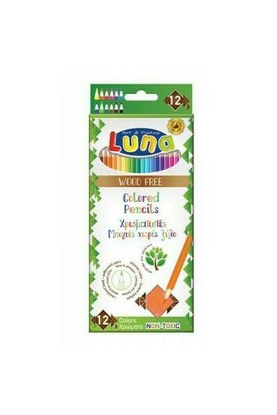 Luna wood free colored pencils 12 pcs