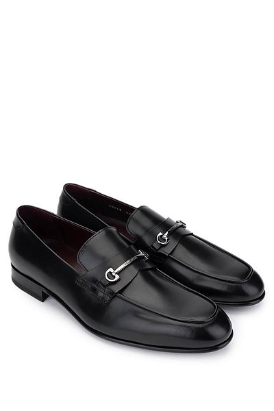 Valentino Men's Genuine Leather Black Classic Shoes