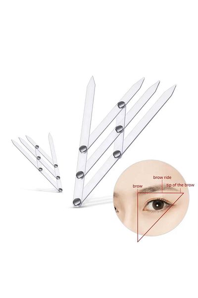 Anıl Gel Polish Microblading & Permanent Makeup Golden Ratio Measuring Plastic Ruler