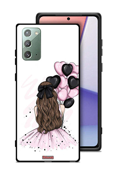 Tolwak غطاء حماية لهاتف سامسونج جالكسي نوت 20 يحمل رسمة فتاة تحمل بالونات
