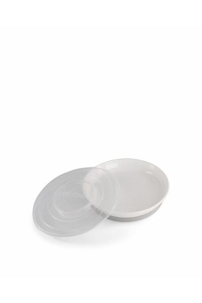 Twistshake White Covered Baby Kids Plate (6+ Months)