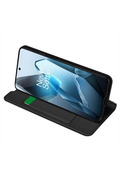 SKYDDAR INNOVATION Husă pentru OnePlus 13, Magskin Book, tip carte cu portofel interior, set de autocolante, neagră