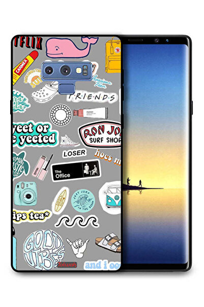 Tolwak غطاء حماية لهاتف سامسونج جالكسي نوت 9 بملصقات Good Vibes