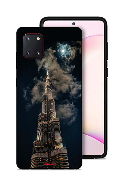 Tolwak Samsung Galaxy Note 10 Lite Protective Case Cover Burj Khalifa In Night