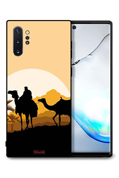 Tolwak غطاء حماية لهاتف سامسونج جالكسي نوت 10 بلس برسومات جمال في الصحراء