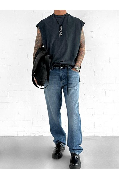 ablukaonline Мъжки дънки baggy fit сини