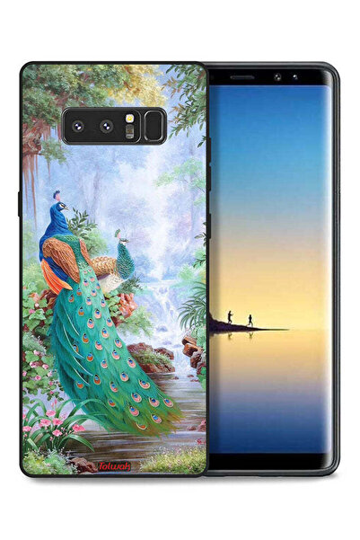 Tolwak غطاء حماية لهاتف سامسونج جالكسي نوت 8 بنقشة الطاووس