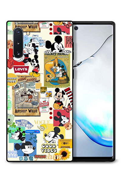 Tolwak غطاء حماية لهاتف سامسونج جالكسي نوت 10 مع ملصقات ورسومات سعيدة