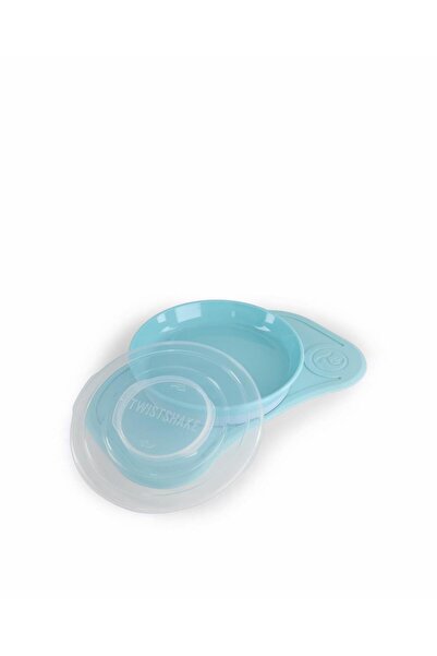 Twistshake Blue Vacuum Baby and Child Plate and Food Mat Set