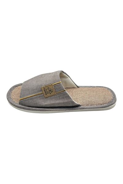 TECOS Men's Cutout Slippers, ®, Grey, 40-41, 27 Cm, Comfortable and Breathable Sole