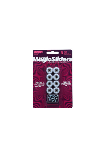 Magic Sliders 8 قطع من السجاد والخشب والبلاط، منزلقات أرضية دائرية قابلة للتر...