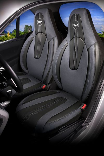Panda Kılıf Panda S Series Leather Fabric Orthopedic Supported Automobile Seat Cover - Front Two