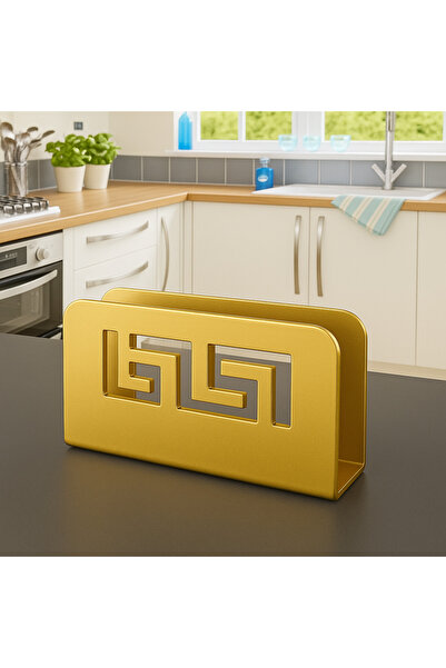 Regen GOLD Kare Metal Peçetelik Masa Üstü Peçetelik Paslanmaz Peçetelik