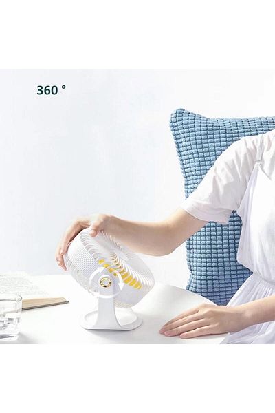 OEM Table fan, desk, adjustable angle, 3 speeds, USB charging, 2000mAh battery, low consumption