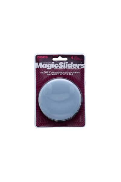 Magic Sliders منزلقات أرضية دائرية رمادية مقاس 4 بوصات