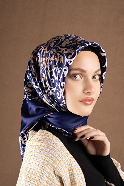 Akel Varaklı Saten Eşarp Koleksiyonu Ebat 95 x 95