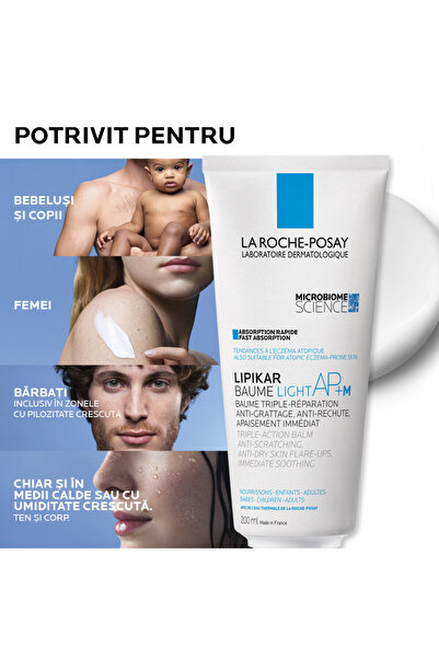 La Roche Posay Triple action balm against dry skin La Roche-Posay Lipikar Baume Light AP+M, Balm, 200 ml