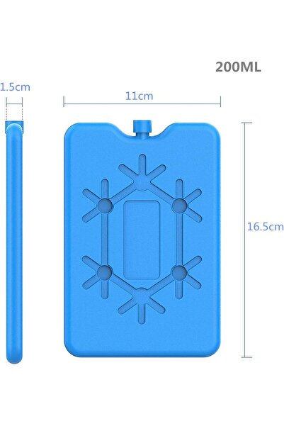 Leng Ke عبوة من 4 أكياس ثلج فائقة الرقة قابلة لإعادة الاستخدام لعلبة الغداء و...