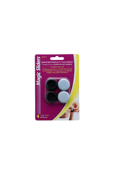 Magic Sliders 4 قطع من السجاد والخشب والبلاط، منزلقات أرضية دائرية ذاتية الإم...