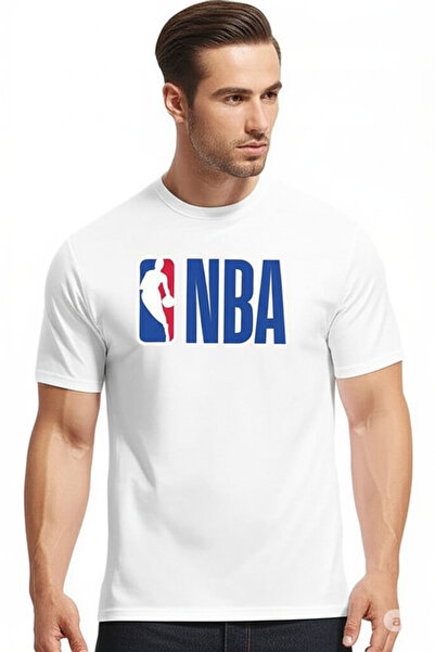 S&T MODA Unisex Erkek/Kadın BASKET/NBA Renkli Özel Baskılı Oversize Pamuklu B...