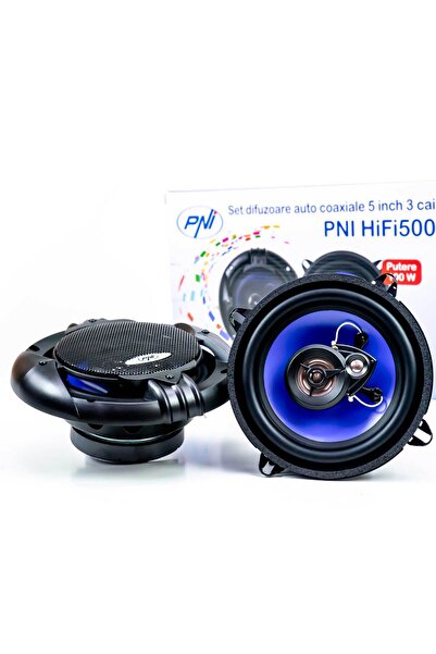 PNI Difuzoare Auto Coaxiale Pni Hifi500, 100W, 12.7 Cm, 3 Cai, Set 2 Buc