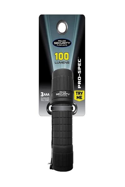Police Security Pro Spec 100 Lumens Flashlight