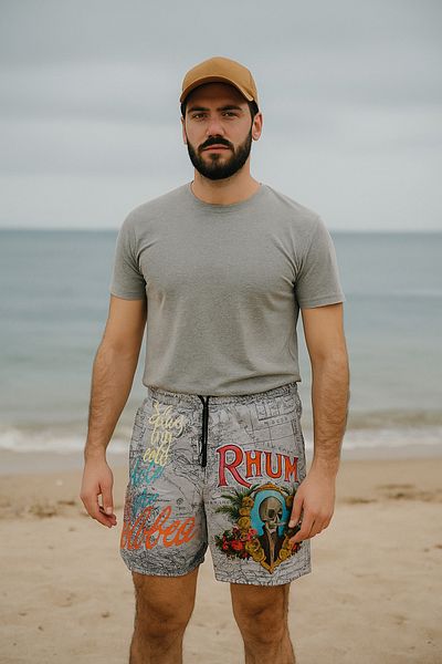AKPINAR YILDIZ New Men's Swim Shorts Digital Printed