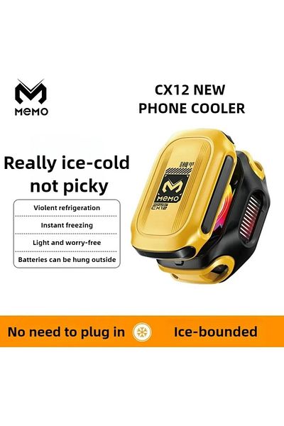 TOKQI Memo Cx12 Magnetic Rgb Gaming Cooler, Wireless Radiator Fan with Powerbank for Pubg