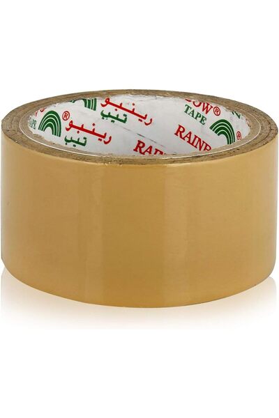 Ideal Pack شريط تغليف بني - عرض 2 بوصة، طول 50 ياردة - عبوة من 6 لفات