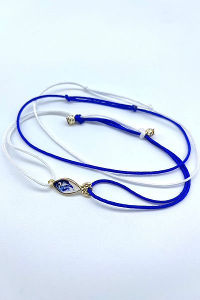 Concept HuBuTU Summer Minimal Rope Anklet Set with 3 Fish Figures