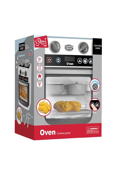 TEGOLE Oven play set with timer and lights for children Tegole