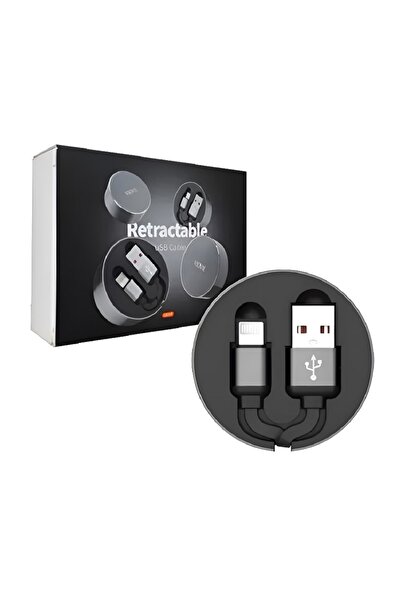 Vidvie Retractable USB Cable – Compact, Tangle-Free Charging & Data Cable