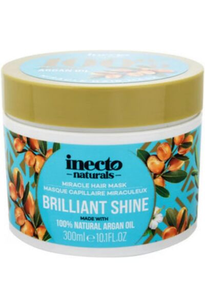 inecto قناع الشعر الطبيعي ميراكل بريليانت شاين بالأرغان 300 مل