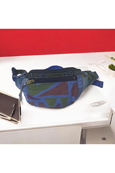 Old Cotton حقيبة خصر كلاسيكية فضفاضة ذات ظهر حر ملونة KC صيفية