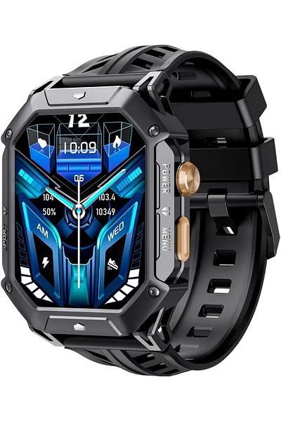 Cubot X1 Military Smart Watch for Men 2.13" AMOLED Touch Screen 100+ Sports Mode Bluetooth Call, Wat