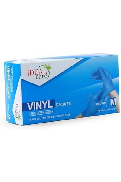 Ideal Pack Black Vinyl Gloves – Medium | 100 Pieces | Powder-Free | Latex-Free