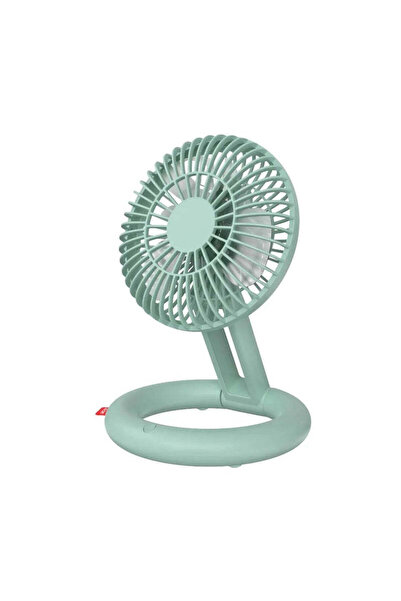 OEM Table fan, desk, foldable, USB charging, low consumption, portable, 1800mAh battery, green
