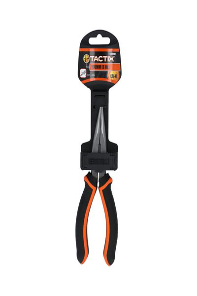 Tactix High Quality Non Slip Bi-Material Long Nose Plier
