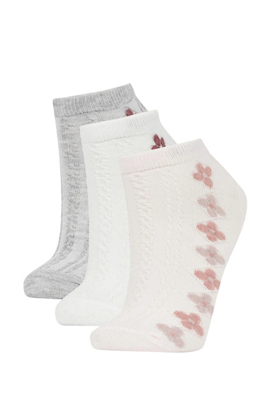 DeFacto Women's Short Socks W9172Az/Wt1 White (000)