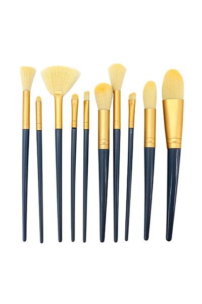 OEM Set de frumusete cu pensule portabile de machiaj, 10 piese, SL-L1008