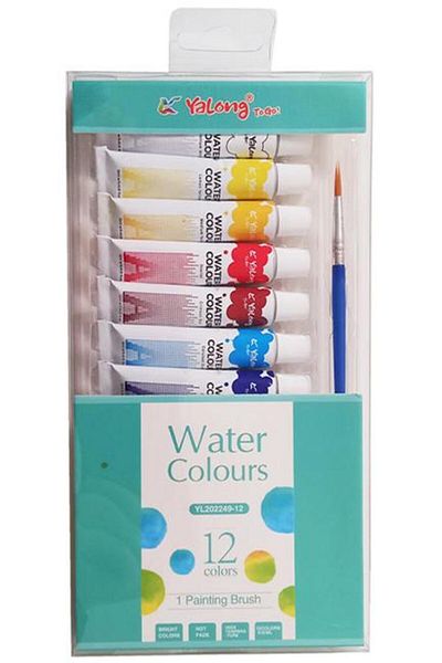 Arhi Design Watercolor tempera 12 colors/box, 12ml tube, Yalon
