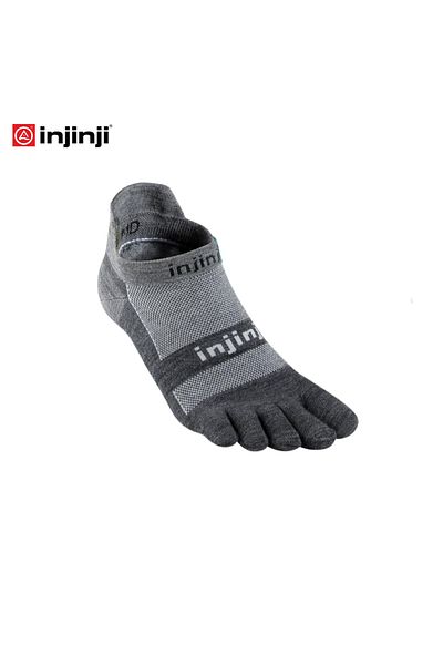 injinji Five Finger Run Lightweight No Show Wool Socks