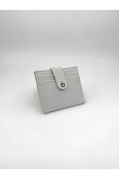UCCELLO Women's Snap Closure Glitter Card Holder