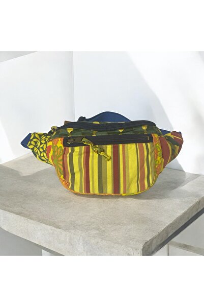 Old Cotton حقيبة خصر كلاسيكية فضفاضة ذات ظهر حر ملونة KC صيفية